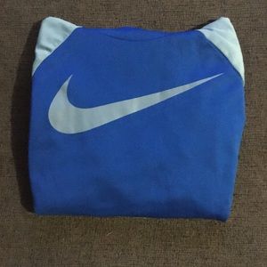Nike Dri-fit Blue Hoodie. Size YXL.